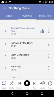 Sleep Music & Sounds android App screenshot 2