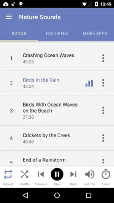 Sleep Music & Sounds android App screenshot 4